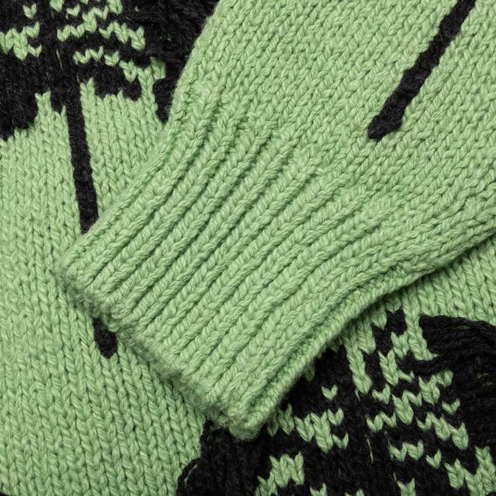 Sweater - Open Green