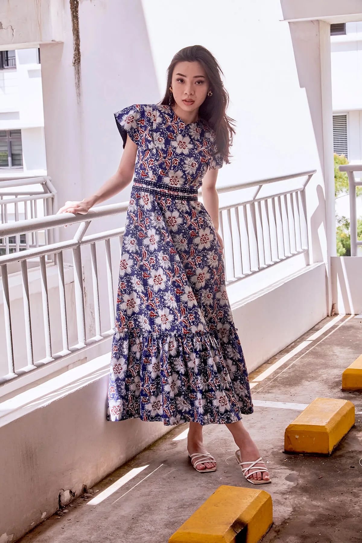 TILDA CAPE BATIK DRESS