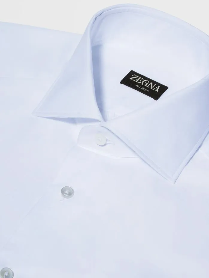 Premium Quality White Cotton Trofeo Shirt