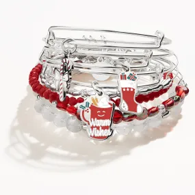 'Warm Wishes' Charm Bangle, Set of 7