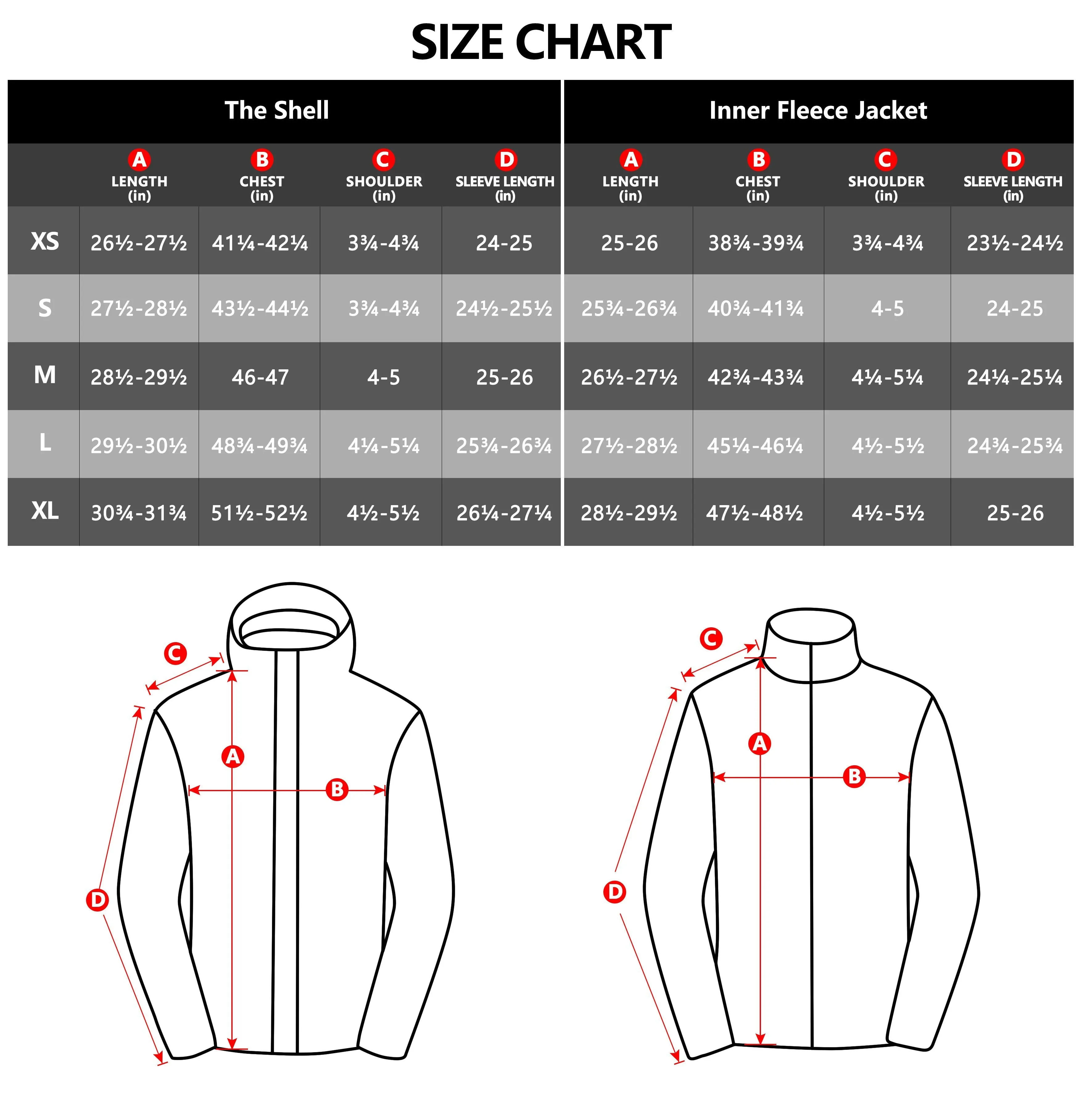 Women's 3 in 1 Winter Ski Warm Fleece Liner Jacket