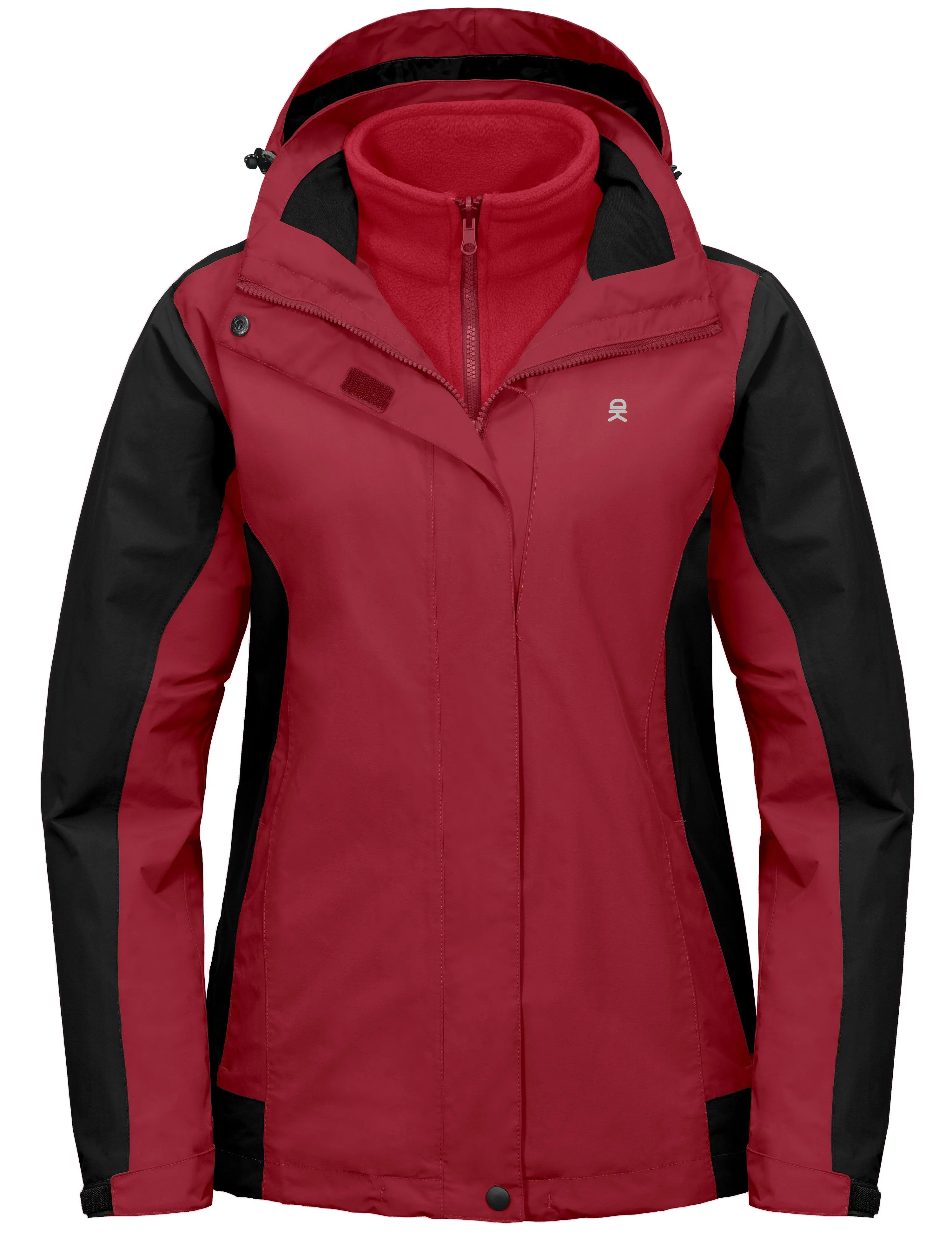 Women's 3 in 1 Winter Ski Warm Fleece Liner Jacket