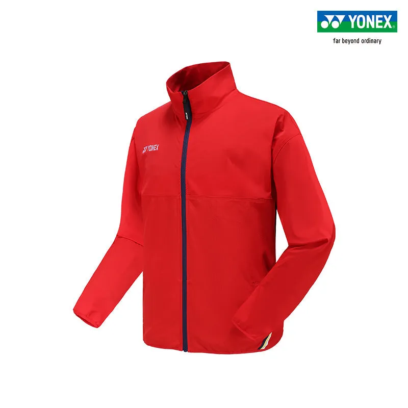 Mens Yonex Premium Warm-up Jacket in Ruby Red - Clearance Sale