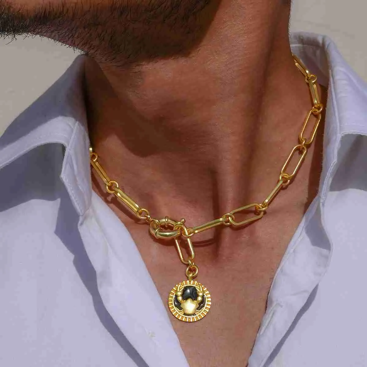 Zodiac Necklace for Men